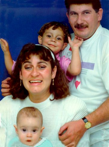 Maria and Family after photo restoration