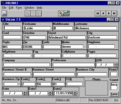 DbLink Interface